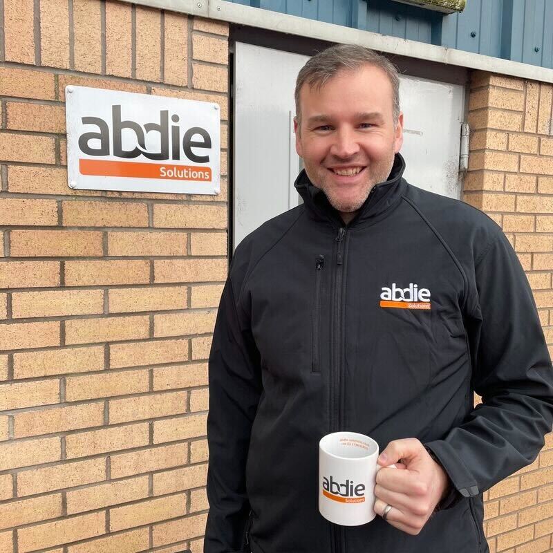 An Abdie engineer on the job in Scotland.